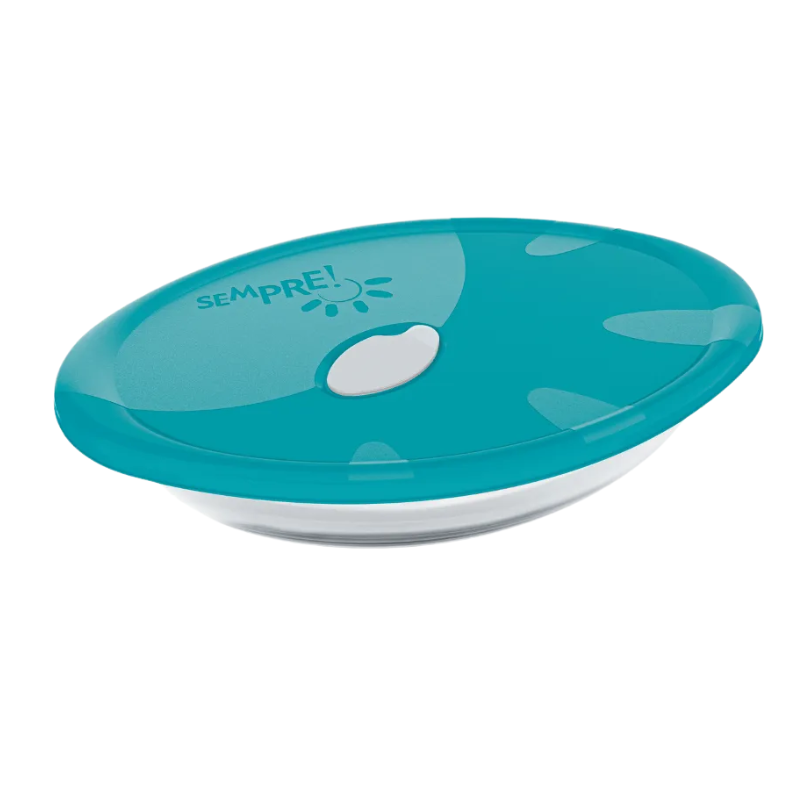 049932634327 (1) Nadir glazen ovenschaal met plastic deksel 2.5 liter