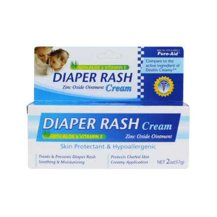 Pure-Aid Diaper Rash Cream With Aloe & Vitamin E