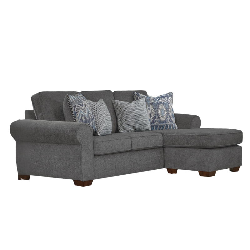 22470021-1 Woodhouse Bankstel Perry Chaise Bennett Charcoal - Afbeelding 1