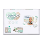 Babyfit Premium Love Wegwerpluiers Midi#3 4-9 kg 36 Stuks