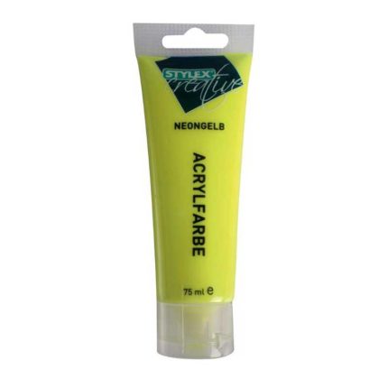 Stylex Acrylverf Neon Geel 75ml