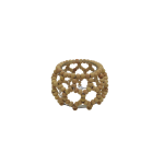 Glazen Theelichthouder met Kralen 7x9 cm