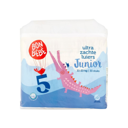 Bonbebe Ultra zachte Luiers Junior#5 11-23Kg 33 Stuks