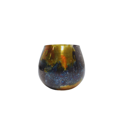 Glazen Bolvormig Theelichthouder 7x9 cm