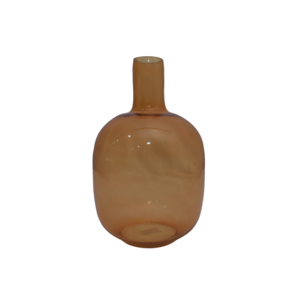 Glazen Bloemenvaas Bruin 4x26 cm
