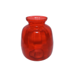 Glazen Bloemenvaas Rood 8x19 cm