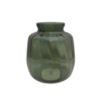 Glazen Bloemenvaas Groen 11x22 cm