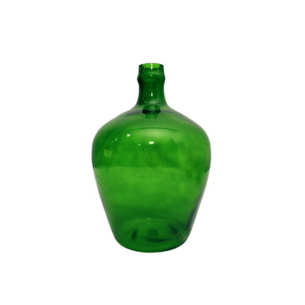 Glazen Bloemenvaas Groen 4x30 cm