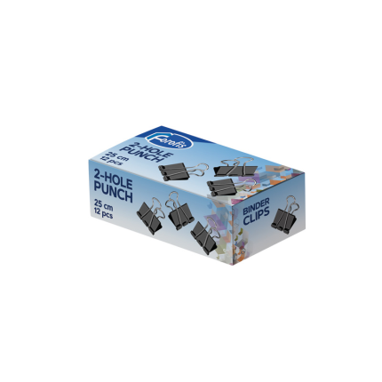 Forofis Binder Clips 25mm 12 Stuks Zwart