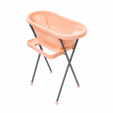 Babybadje met Staander - Peach