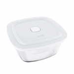 Nadir Glazen Bewaarbakje met Deksel 0725 - 1 Liter - Diverse Kleuren - Afbeelding 2