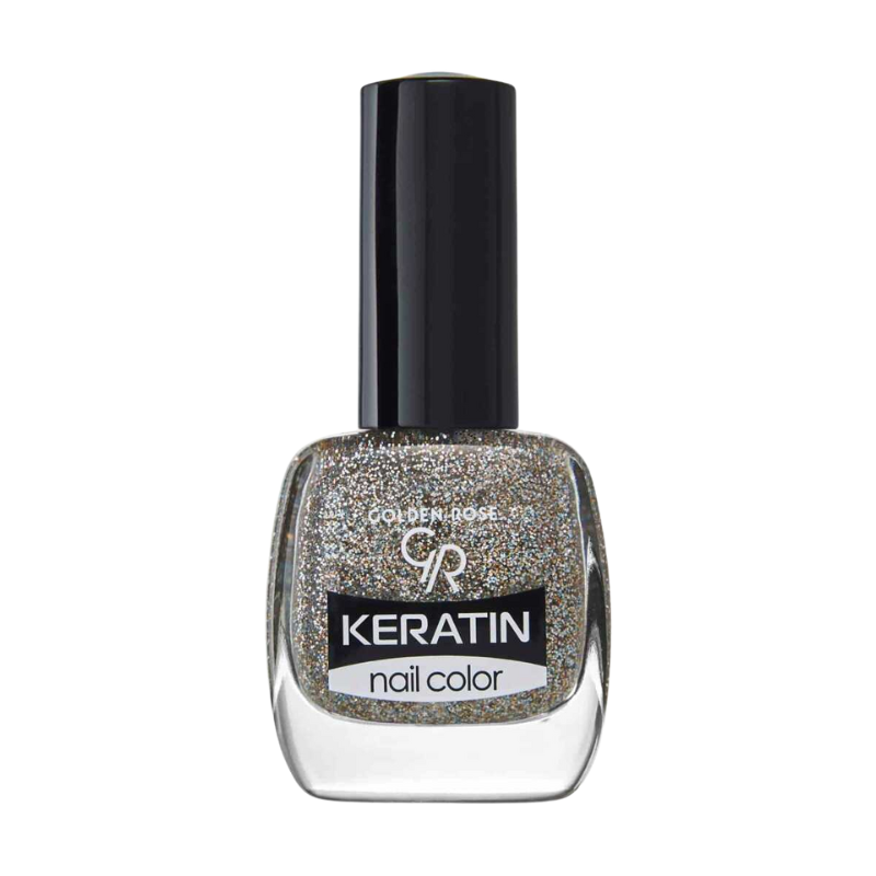 8691190486969 Golden Rose Keratin Glitter Nail Color 402 - Afbeelding 1