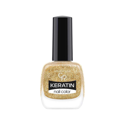 Golden Rose Keratin Glitter Nail Color 406