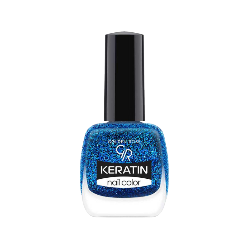 8691190487072 Golden Rose Keratin Glitter Nail Color 413 - Afbeelding 1