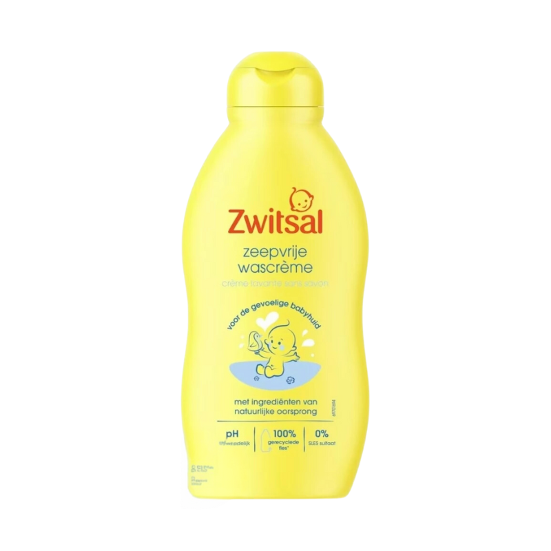 8712561455312.png Zwitsal Zeepvrije Wascrème 200ml - Afbeelding 1