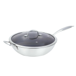 Brentwood Hybrid Wokpan met Glazen Deksel 12"