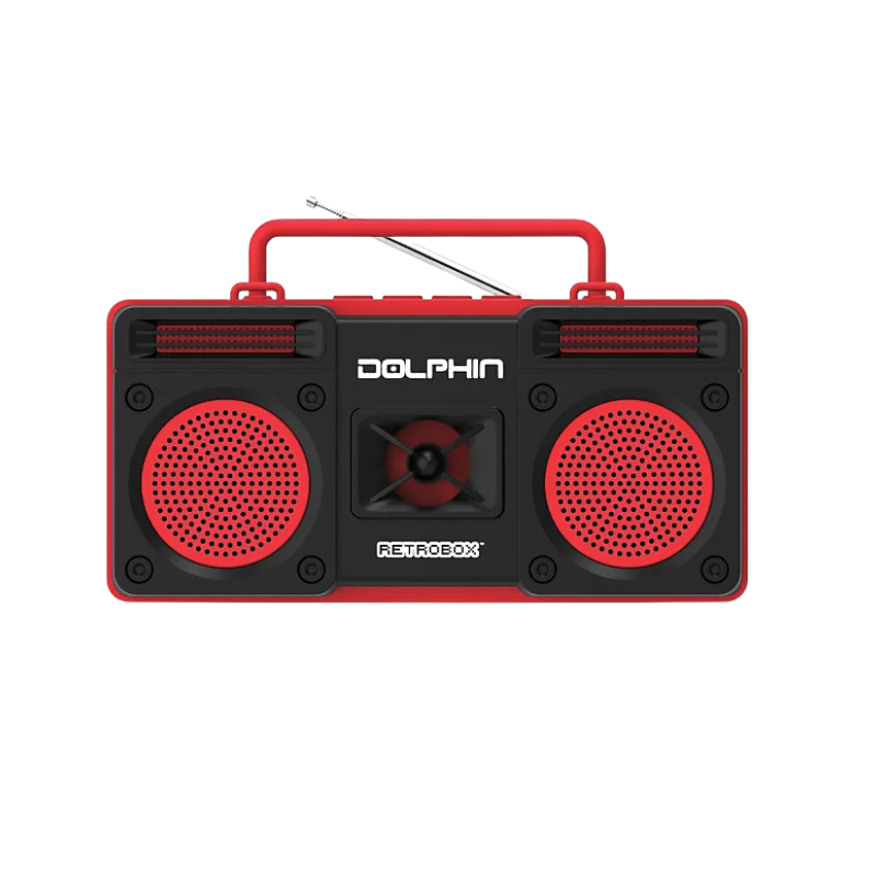 DOLRTX20RED Dolphin RTX-20 Draagbare Radio met Bluetooth - Afbeelding 1