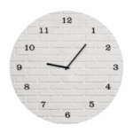 Wandklok van Glas met Print 30 - cm