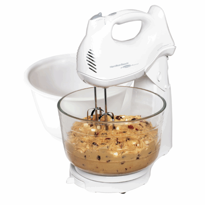 Hamilton Beach Staande Mixer met 2 kommen en uitneembare handmixer