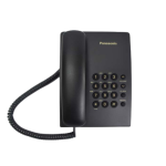Panasonic Bedrade Telefoon Zwart