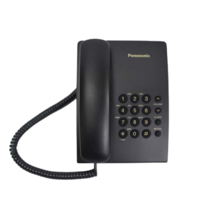 Panasonic Bedrade Telefoon Zwart