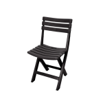 Plastic Stoel met Rugleuning Zwart