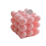 Hartvormige Kubus Kaars 6.5x6.5x6.5 cm