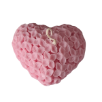 Hartvormige Bloemenkaars 10x9x4.5 cm - Afbeelding 2