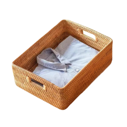 Rechthoekige Rieten Mand 30x20x10 cm