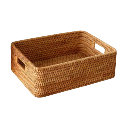 Rechthoekige Rieten Mand 33x23x11 cm