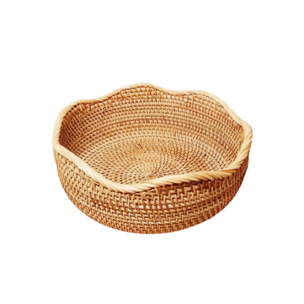 Ronde Rieten Mand 22x7 cm
