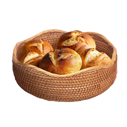 Ronde Rieten Mand 25x8 cm