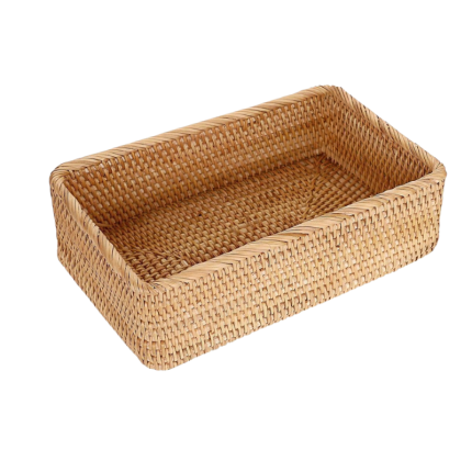 Rechthoekige Rieten Mand 33x23x10 cm
