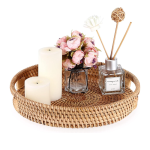 Ronde Rieten Dienblad 35x6 cm