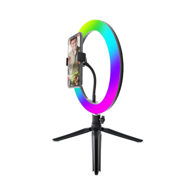 MONMSV71010RGB Multi-color 10" LED Ring Light - Afbeelding 1