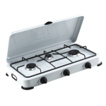 Premium Vrijstaande Gaskookplaat met 3 Branders Wit