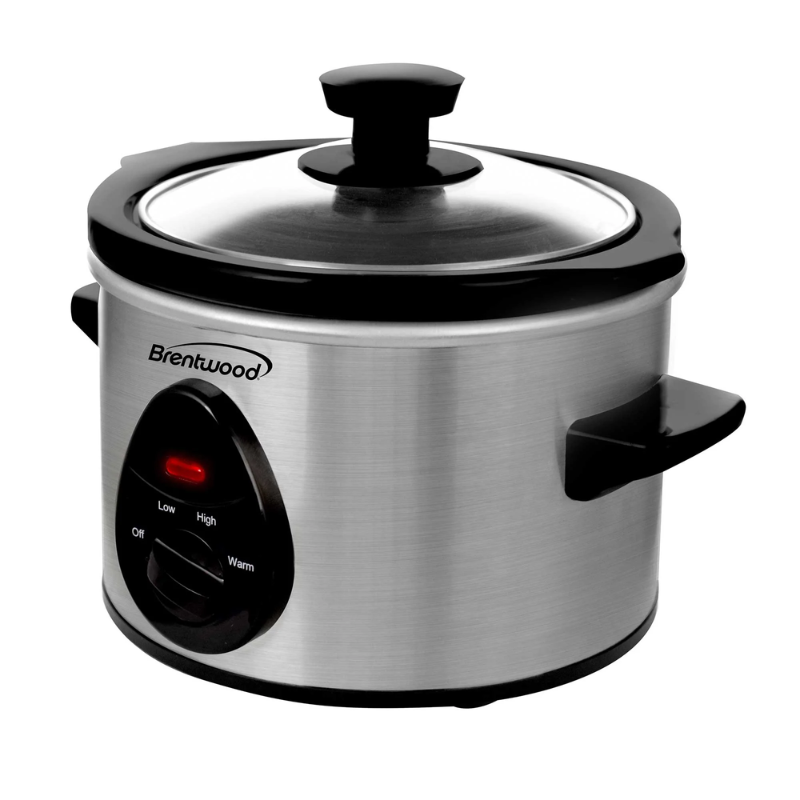 SC115S Brentwood Slowcooker 1.5 Quart Silver - Afbeelding 1