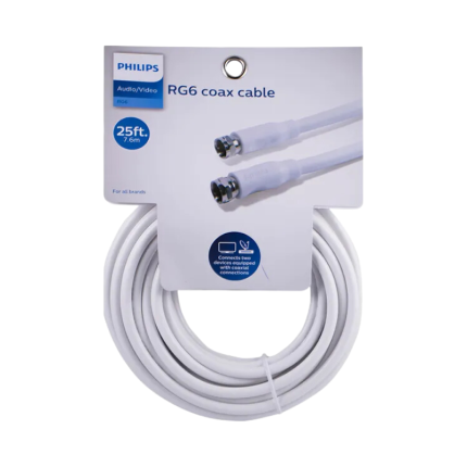 Philips Coaxkabel 25 ft.