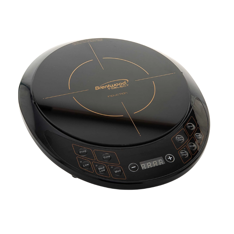 TS391 Brentwood Select TS-391 Enkel Elektrisch Inductiekookplaat – Zwart