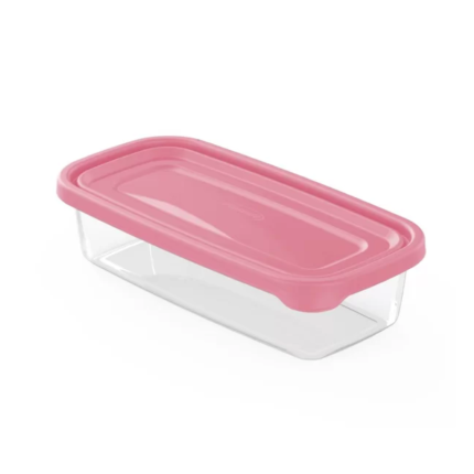 Plasvale Plastic Rechthoekig Bakje met Deksel 0.71 liter