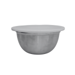 Home Basics Stainless Steel Kom met Deksel 21.5cm