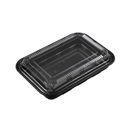 Plastic Vierkant Bakje 600ml