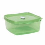 Plasvale Plastic Vierkante Bakje met Deksel 2.5 liter