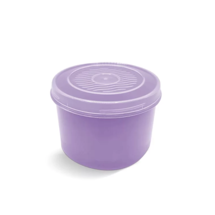 Plasvale Plastic Ronde Potje met Schroefdop 0.26 liter