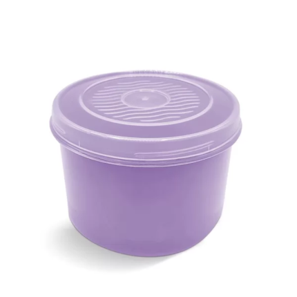 Plasvale Plastic Ronde Potje met Schroefdop 0.6 liter