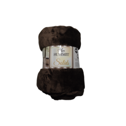 Summit Flanel Deken 240x280 cm Light Brown