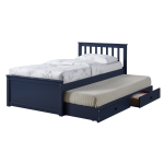 Eenpersoonsbed met Uittrekbed en Opberglades