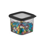 Ucsan Plastic Voorraadpot 0.6 Liter - Zwart