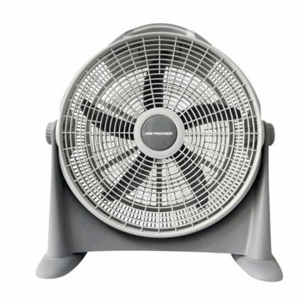 Premier vloerventilator 20 inch – grijs ventilator met 5 bladen, kantelfunctie en 3 snelheden