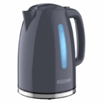 Black & Decker Draadloze Elektrische Waterkoker 1.7 Liter (BD-KE1555GY) – Moderne waterkoker met Rapid Boil-technologie, anti-kalkfilter en 360° basis